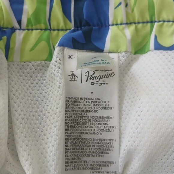 Original PENGUIN by Munsingwear Pattern Print Men’s Swim Trunks Shorts Sz M.  FL - Picture 8 of 8